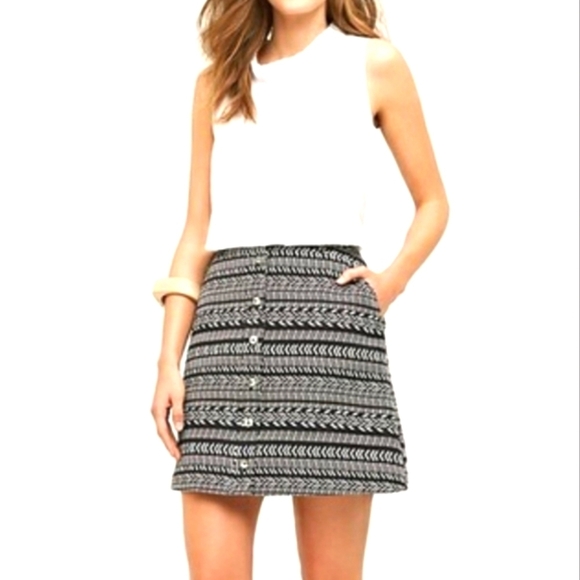 MAEVE / ANTHROPOLOGIE Tribal Print BOHO Mini Skirt - Picture 1 of 9
